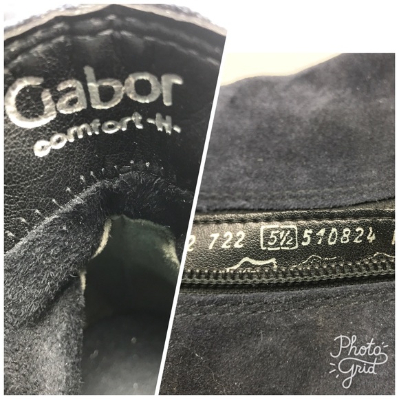 Gabor Chelsea Pescara Navy Blue Suede Boots Sz 5.5 - Picture 7 of 8